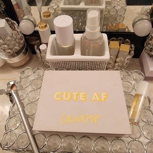 Colourpop CUTE AF Warm Eyeshadow Palette NWOB **FREE gloss**